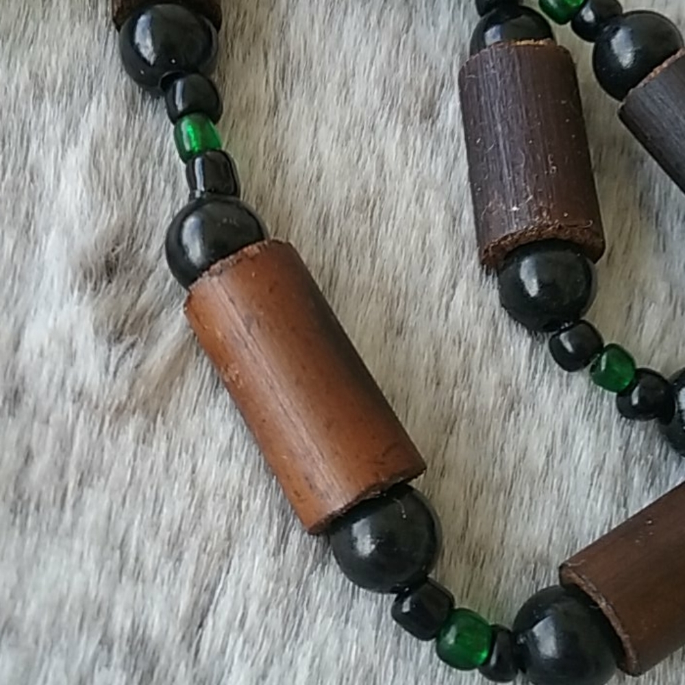Bamboo Traders Bamboo and Bead Necklace FOR BUNDLING